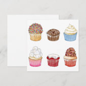 Cupcake Kaart (Voorkant / Achterkant)