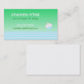 cupcake-kaart contactkaartje (Voorkant / Achterkant)