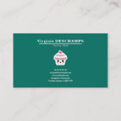 Cupcake Kawaii Loyalty Kaart Visitekaartje (Achterkant)