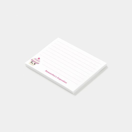 Cupcake Kawaii Post-it® Notes (Schuin)