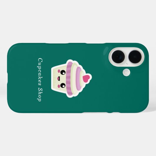 Cupcake Kawaii telefoonhoesje Case-Mate iPhone Case (Achterkant (horizontaal))