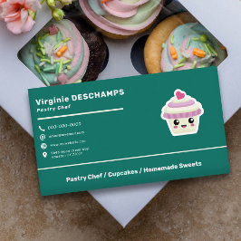 Cupcake Kawaii voor banketbakker Visitekaartje