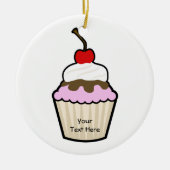  Cupcake Keramisch Ornament (Voorkant)