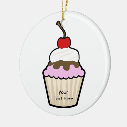  Cupcake Keramisch Ornament (Links)