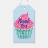 Cupcake Kids Verjaardag Dank u Cadeaulabel (Voorkant)