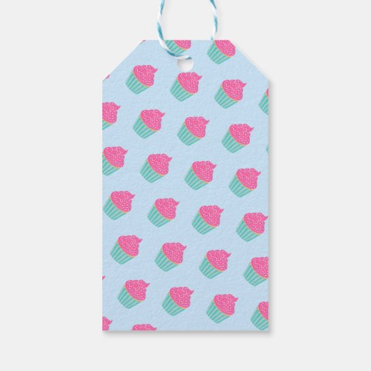 Cupcake Kids Verjaardag Dank u Cadeaulabel (Achterkant)