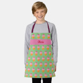 Cupcake Kinder BENAMING BROKEN Apron waterverf ret Schort (Gedragen)