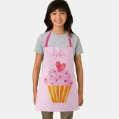 Cupcake Kinder BENAMING BROKEN Apron waterverf ret Schort (Insitu)