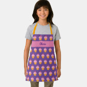 Cupcake Kinder BENAMING BROKEN Apron waterverf ret Schort (Insitu)