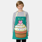 Cupcake Kinder NAAM bakpron retro Schort (Gedragen)