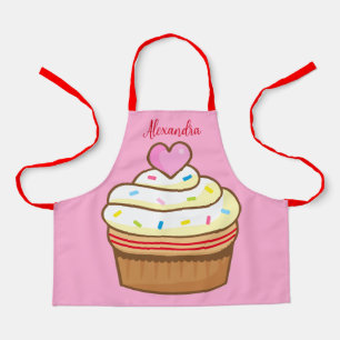 Cupcake Kinder NAAM bakpron retro Schort