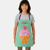 Cupcake Kinder NAAM bakpron waterverf Schort (Insitu)