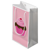 Cupcake Klein Cadeauzakje (Voorkant Gekanteld)