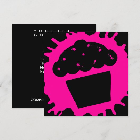 cupcake klodder (Voorkant / Achterkant)