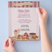 Cupcake, koekjes en smaakbake-reclamebrochure flyer (Hand)