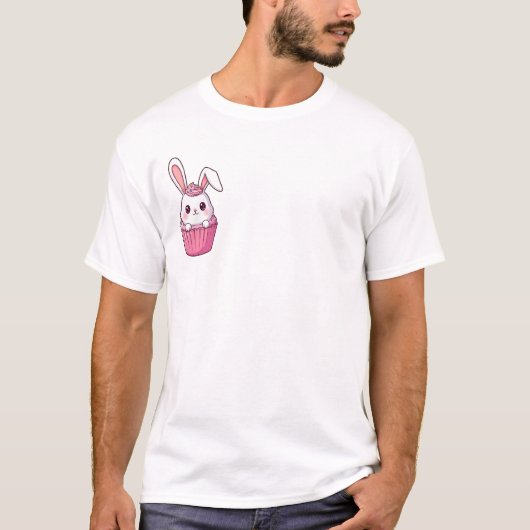 Cupcake Konijn Hartendief T-shirt (Voorkant)