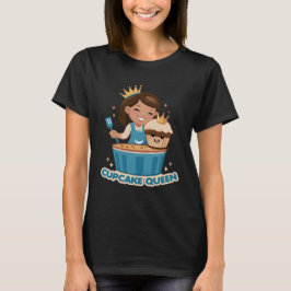 Cupcake koningin bakken mam t-shirt