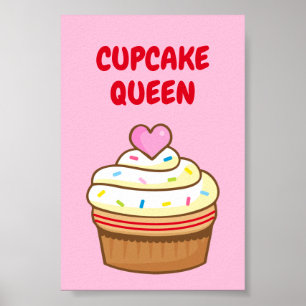 Cupcake Koningin bakNAAM poster