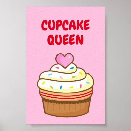 Cupcake Koningin bakNAAM poster (Voorkant)
