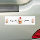 Cupcake Koningin Bumper Sticker.. Bumpersticker (Op auto)