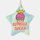 Cupcake Koningin Keramisch Ornament (Rechts)