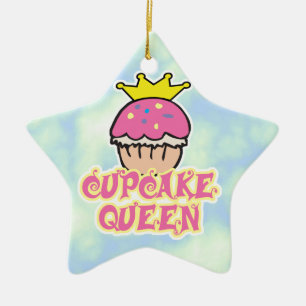 Cupcake Koningin Keramisch Ornament