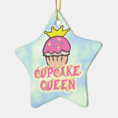 Cupcake Koningin Keramisch Ornament (Links)