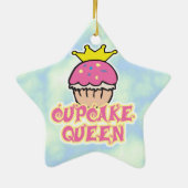 Cupcake Koningin Keramisch Ornament (Achterkant)