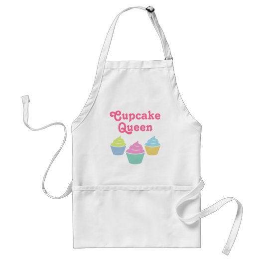 Cupcake koningin | Kute baking apron voor vrouwen Standaard Schort (Voorkant)
