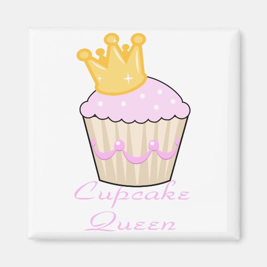 cupcake koningin magneet (Voorkant)