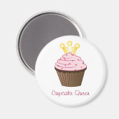 Cupcake koningin magneet (Voorkant / Achterkant)