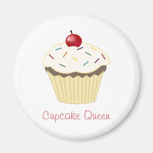 Cupcake koningin magneet (Voorkant)