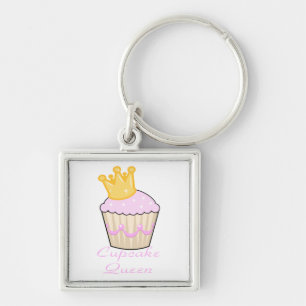 cupcake koningin sleutelhanger