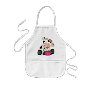 Cupcake Kow apron Kinder Schort