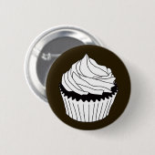 cupcake krabbels ronde button 5,7 cm (Voorkant /achterkant)
