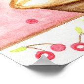 Cupcake Kunst Poster Print (Hoek)