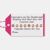 Cupcake Kusses Gift Label Cadeaulabel (Achterkant Horizontaal)