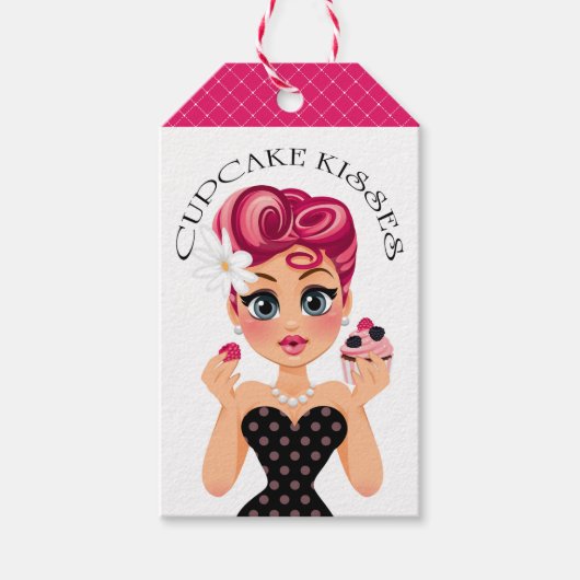 Cupcake Kusses Gift Label Cadeaulabel (Voorkant)