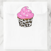 Cupcake-labels en -Stickers Ronde Sticker (Tas)