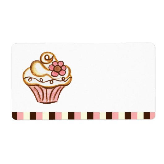 Cupcake-labels Etiket (Voorkant)