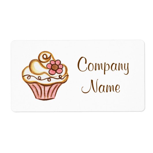 Cupcake-labels Etiket (Voorkant)
