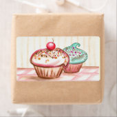 Cupcake-labels Etiket (Insitu)