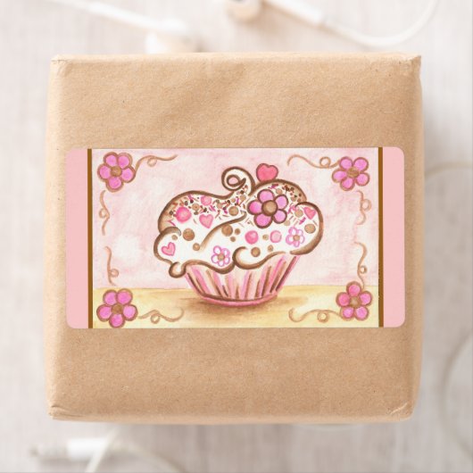 Cupcake-labels Etiket (Insitu)