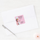 Cupcake Labels met Karakterontwerp #1 (Envelop)