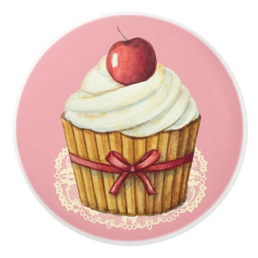 Cupcake Lade knop (Voorkant)
