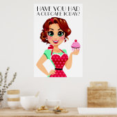 Cupcake Lady Signature Line Poster (Keuken)