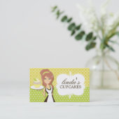 Cupcake Lady Visitekaartjes (Staand voorkant)