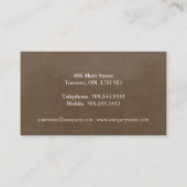 Cupcake Lady Visitekaartjes (Achterkant)