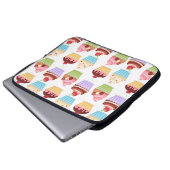 Cupcake Laptop Hoesje Sleeve (Voorkant onderkant)