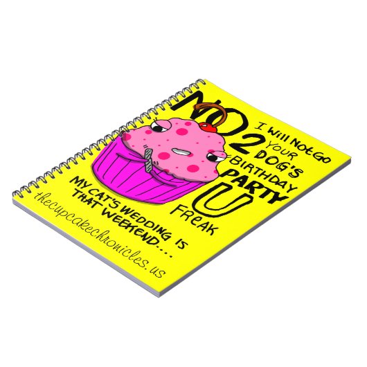 Cupcake-laptop Notitieboek (Linkerzijde)